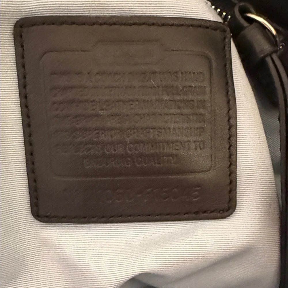 Coach Vintage SoHo Pleated Black Smooth Leather Handbag EUC - Picture 10 of 10